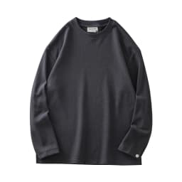 DUKEEN 400G Heavyweight Fleece-Lined Men's Sweatshirts Autumn and Winter Waffle Fabric Crew Neck Long Sleeve Warm Undershirts