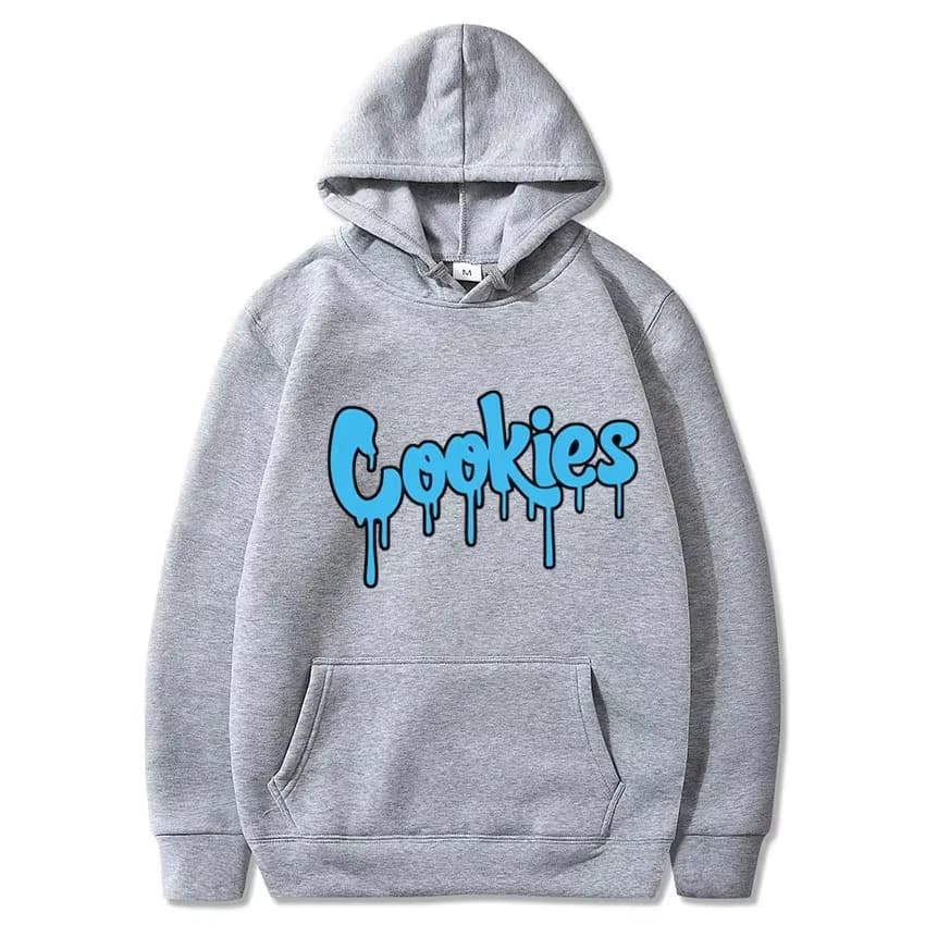 2024 New Anime Cookies Printed Fleece Men's Autumn and Winter Men's and Women's Sweatshirts Hoodies