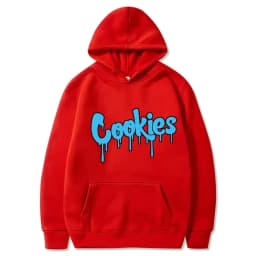 2024 New Anime Cookies Printed Fleece Men's Autumn and Winter Men's and Women's Sweatshirts Hoodies