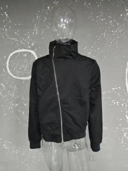 PFNW Darkwear High Quality Minimalist Outerwear Slant Zipper Turtleneck Cardigan Sweatshirt Jacket Men 2026 Spring New 28W5603