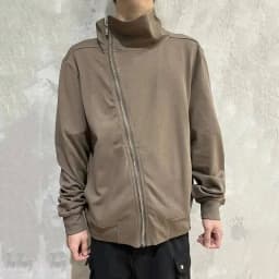 PFNW Darkwear High Quality Minimalist Outerwear Slant Zipper Turtleneck Cardigan Sweatshirt Jacket Men 2026 Spring New 28W5603