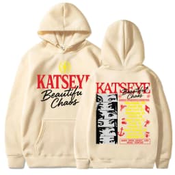 Kpop Katseye Beautiful Chaos Album Hoodie Fashion Hip Hop Vintage Harajuku Men Women Pullover Fleece Loose Sportwear Streetwear