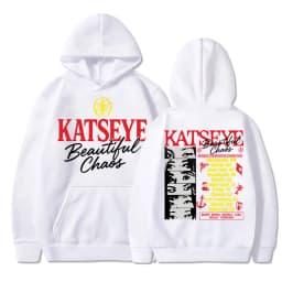 Kpop Katseye Beautiful Chaos Album Hoodie Fashion Hip Hop Vintage Harajuku Men Women Pullover Fleece Loose Sportwear Streetwear
