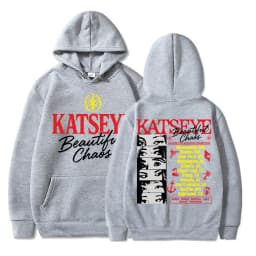 Kpop Katseye Beautiful Chaos Album Hoodie Fashion Hip Hop Vintage Harajuku Men Women Pullover Fleece Loose Sportwear Streetwear