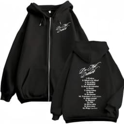 Rapper Young Miko Do Not Disturb Print Zipper Hoodies Fashion Hip Hop Zip Up Pullovers Men's Women's Casual Oversized Sweatshirt