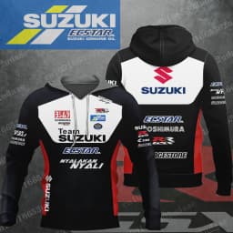 Suzuki Motorcycle Team Competition 2026 Summer New Men's Suitable for Daily Outdoor Sports Zipper Hoodie