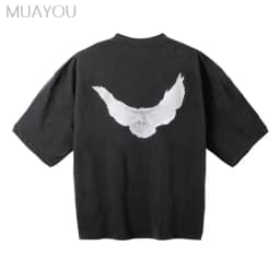 Dove Print Kanye Hoodie Men Women Streetwear 1:1 Sweatshirt High Quality Loose Double-Layer Heavy Fabric Pullover Ovesize hoodes