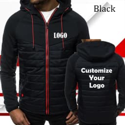 Customized Fashion Printed Mens Zipper Jacket Sports Hoodie Fleece Coat Autumn Winter Jacket