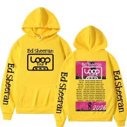 2026 Ed Sheeran Loop Tour Hoodie Men Women Oversize Clothing Casual Pullover Autumn Winter Aesthetic Hip Hop Vintage Tracksuit