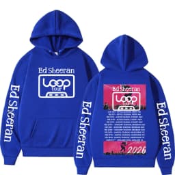 2026 Ed Sheeran Loop Tour Hoodie Men Women Oversize Clothing Casual Pullover Autumn Winter Aesthetic Hip Hop Vintage Tracksuit
