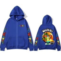 Lc Waikiki Monkey Skateboard Graphic Zip Up Hoodie Cartoon Fashion Monkeys Oversized Hoodies Men's Vintage Causal Zip Up Jacket