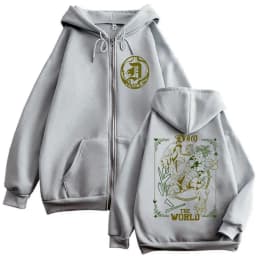 Anime Jojo's Bizarre Adventure Zipper Hoodie Jotaro Kujo Pullover Dio Giorno Zip Up Jacket Men Women Casual Fleece Hoodies Coat