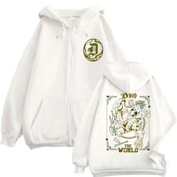 Anime Jojo's Bizarre Adventure Zipper Hoodie Jotaro Kujo Pullover Dio Giorno Zip Up Jacket Men Women Casual Fleece Hoodies Coat