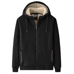 Winter Thicken Hooded cotton winter new plus cashmere men's casual lamb cashmere plus size Hoodie Plush coat L-8XL streetwear