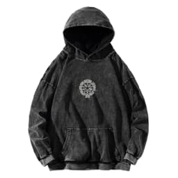 Manga Hellsing Alucard Printed Hooded Men Women Casual Cotton Hoodies Retro Washed Streetwear Harajuku Male Oversized Sweatshirt