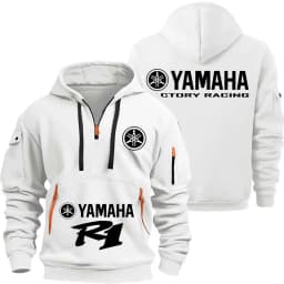 Yamaha R1 And R6 Motorcycle Racing Team Men Half Zipper Hoodie Spring Male Sweatshirt New Spring Sports Men's Pullover Clothes