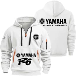 Yamaha R1 And R6 Motorcycle Racing Team Men Half Zipper Hoodie Spring Male Sweatshirt New Spring Sports Men's Pullover Clothes