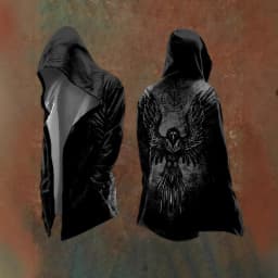 Halloween Abstract Universe Printing Hooded Cardigan Hip-hop Men Long Sleeve Hoodie Coat Vintage Loose Windbreaker Cloak