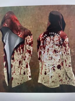 Halloween Abstract Universe Printing Hooded Cardigan Hip-hop Men Long Sleeve Hoodie Coat Vintage Loose Windbreaker Cloak