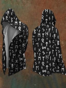 Halloween Abstract Universe Printing Hooded Cardigan Hip-hop Men Long Sleeve Hoodie Coat Vintage Loose Windbreaker Cloak