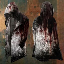 Halloween Abstract Universe Printing Hooded Cardigan Hip-hop Men Long Sleeve Hoodie Coat Vintage Loose Windbreaker Cloak