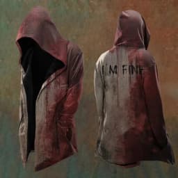 Halloween Abstract Universe Printing Hooded Cardigan Hip-hop Men Long Sleeve Hoodie Coat Vintage Loose Windbreaker Cloak