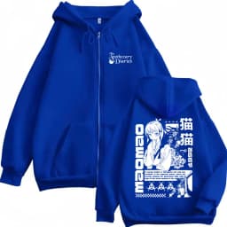 Anime The Apothecary Diaries Zipper Hoodie Cute Kawaii Maomao Graphic Zip Up Jacket Men Women Casual Oversized Zip Up Sweatshirt