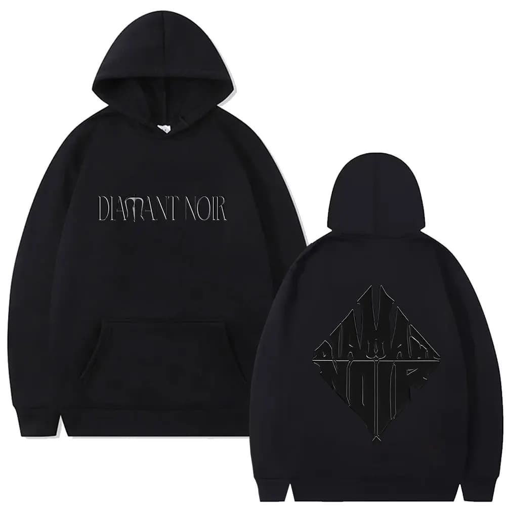 Rapper WeRenoi Diamant Noir Graphic Hoodie Men Women Hip Hop Fashion Pop Music Streetwear Male Casual Vintage Oversized Hoodies
