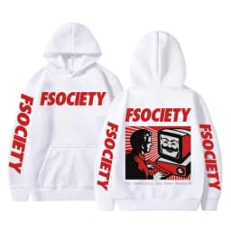 Funny Mr Robot Graphic Hoodie Men Women Vintage Fleece Cotton FSociety Hoodies F Society Hacker Geek Sweatshirt Male Streetwear