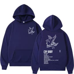 Rapper Lil Peep CryBaby Music Album Hoodies Men's Women Fashion Hip Hop Oversized Sweatshirt Autumn Winter Fleece Warm Pullovers