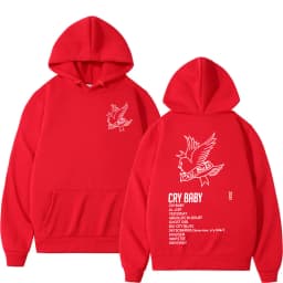 Rapper Lil Peep CryBaby Music Album Hoodies Men's Women Fashion Hip Hop Oversized Sweatshirt Autumn Winter Fleece Warm Pullovers