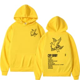 Rapper Lil Peep CryBaby Music Album Hoodies Men's Women Fashion Hip Hop Oversized Sweatshirt Autumn Winter Fleece Warm Pullovers