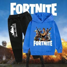 2026 New Fortnite Game Printed Children's Leisure Suit Cartoon Long Sleeve Autumn/Winter New Teenager Suit