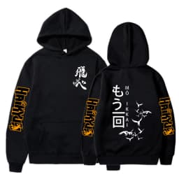 Haikyuu Manga Y2k Hoodies Japanese Anime Graphic Gothic Sweatshirts Fly High Karasuno Harajuku Vintage Pullovers Streetwear 90s