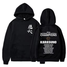Haikyuu Manga Y2k Hoodies Japanese Anime Graphic Gothic Sweatshirts Fly High Karasuno Harajuku Vintage Pullovers Streetwear 90s
