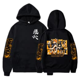 Haikyuu Manga Y2k Hoodies Japanese Anime Graphic Gothic Sweatshirts Fly High Karasuno Harajuku Vintage Pullovers Streetwear 90s