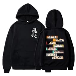Haikyuu Manga Y2k Hoodies Japanese Anime Graphic Gothic Sweatshirts Fly High Karasuno Harajuku Vintage Pullovers Streetwear 90s