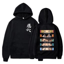 Haikyuu Manga Y2k Hoodies Japanese Anime Graphic Gothic Sweatshirts Fly High Karasuno Harajuku Vintage Pullovers Streetwear 90s