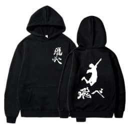 Haikyuu Manga Y2k Hoodies Japanese Anime Graphic Gothic Sweatshirts Fly High Karasuno Harajuku Vintage Pullovers Streetwear 90s
