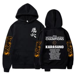 Haikyuu Manga Y2k Hoodies Japanese Anime Graphic Gothic Sweatshirts Fly High Karasuno Harajuku Vintage Pullovers Streetwear 90s