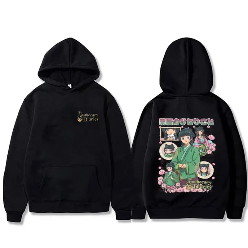 Anime The Apothecary Diaries Hoodie Funny Kawaii Cute Maomao Graphic Sweatshirt Men's Women's Cotton Oversized Pullover Hoodies