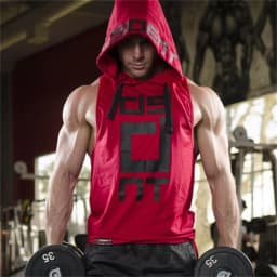 Mens Street Corner Pullovers Fitness Sport Sleeveless Hoodies Gym Bodybuilding Running Training Jogging Cotton Casual Sportswear