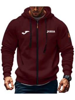 Spring Autumn and Outdoor Fashion Men's Clothing JOMA man Hooded Sweatshirt with Zipper Jacket European Style Loose Fit Suitable