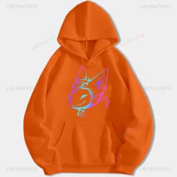 Groovy Protogen Bust Lineart Anime Graphic Unisex Hoodie Oversized Streetwear Y2K Aesthetic Cyber Kawaii Gamer Apparel