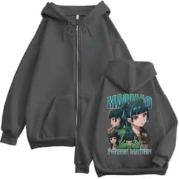 Anime The Apothecary Diaries Maomao Zipper Hoodie Men Women Casual Oversized Zipper Sweatshirt Man Fashion Vintage Zip Up Jacket