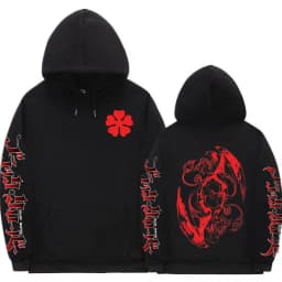 Harajuku Anime Black Clover Asta Cool Graphic Printed Hooded Men Women Manga Hoodies Oversized Casual Pullover Male Sweatshirt