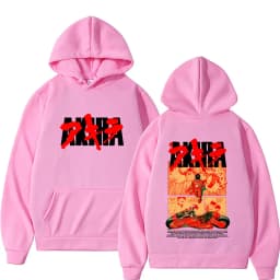 Japanese Science Fiction Cartoon Movie Anime Akira Shotaro Kaneda Graphic Hoodie Men Women Cotton Oversized Pullover Sweatshirt