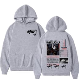 Rapper Milo J 166 Album Merch Hoodies Fashion Hip Hop Sweatshirts Mens Women Clothing Long Sleeve Oversized Pullovers Streetwear