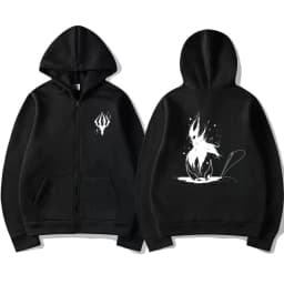 Game Hollow Void Hollow Knight Zipper Hoodie Men's Fashion Casual Zip Up Hoodies Men Anime Vintage Sweatshirt Man Hooded Jacket
