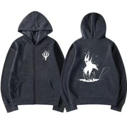 Game Hollow Void Hollow Knight Zipper Hoodie Men's Fashion Casual Zip Up Hoodies Men Anime Vintage Sweatshirt Man Hooded Jacket